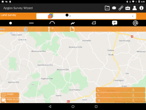 Schermafbeelding Apglos Survey Wizard voor GPS inmeten