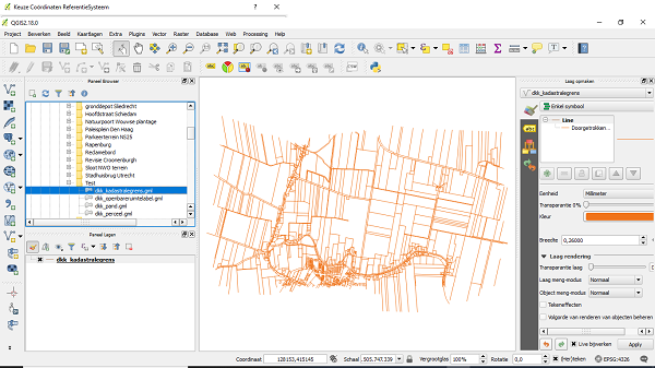 QGIS parcel boundaries